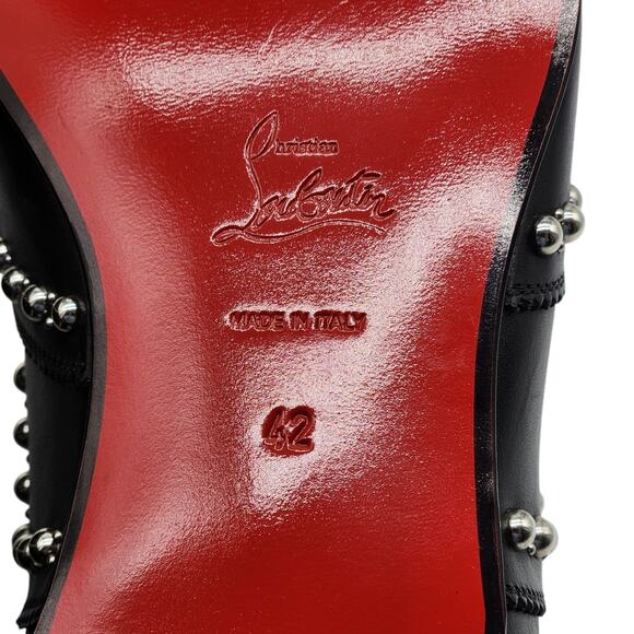 Christian Louboutin Charlie Clou Studded OxfordS - Leather - Black 42 9US $1395 main image 7